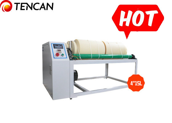Rolbalgranen Jar Mill Machine Prijs met op maat gemaakte Serices Stofdekker / Handversnelling 220V 1.5KW 4*15L