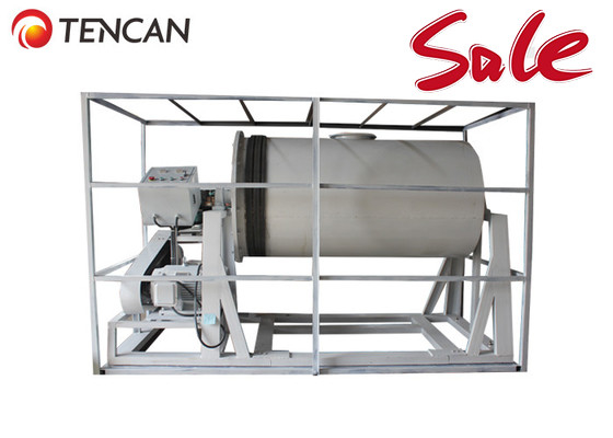 Horisontale roterende trommel ballen molen rollen slijpmachine 34RPM 1500L Met koolstofstaal potten