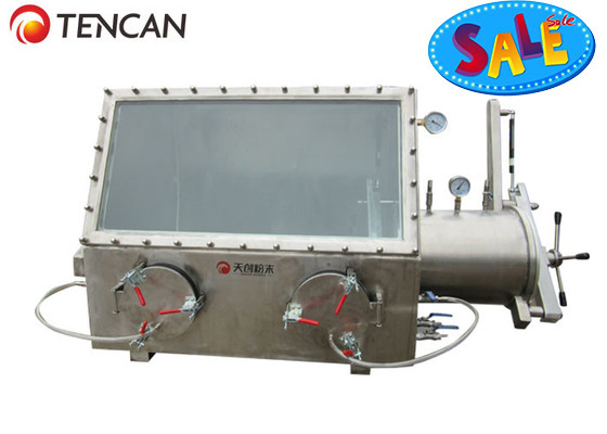 Ruimtehandschoen van PMMA van roestvrij staal voor laboratorium 600*500*500mm Kamergrootte