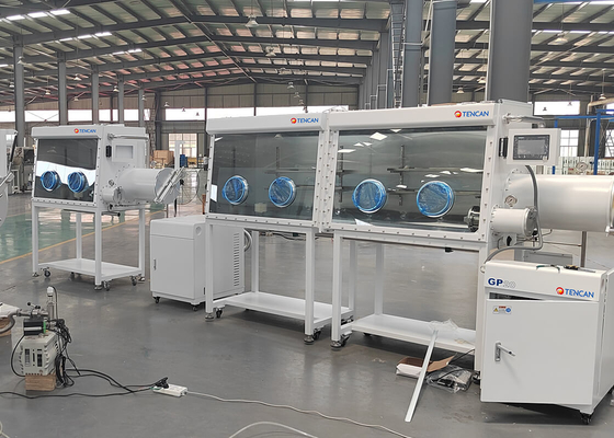 Gebruik in het laboratorium GBP 750S-4 ((1800) Inertgashandschoenenregeneratiesysteem met 4 handschoenen voor één zijde