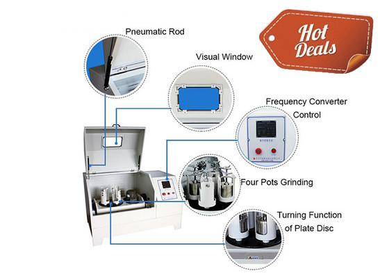 12L Full Directional Laboratory Ball Mill voor Super Fine Powder Grinding zonder dode hoek