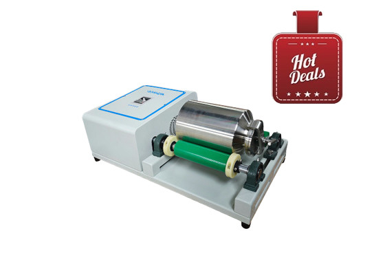 Laboratorium kogelmolen fabrikant te koop compacte laboratoriumapparatuur 5L capaciteit tank dubbele rol kogelmolen