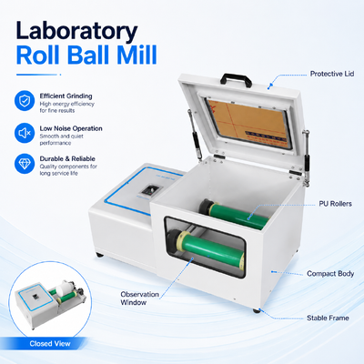 QM-5 Laboratory Ball Mill met variabele snelheid 60-570 Rpm, robuuste bouw en slijp- en mengvermogen voor onderzoek en industrieel gebruik