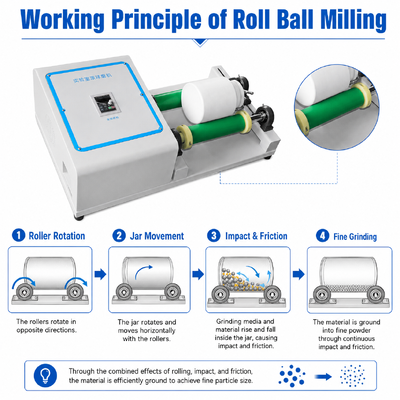 QM-5 Laboratory Ball Mill met variabele snelheid 60-570 Rpm, robuuste bouw en slijp- en mengvermogen voor onderzoek en industrieel gebruik