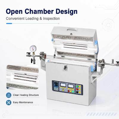 TENCAN TC-16MT 1600C MoSi2 Verwarming Buisoven B Type Thermokoppel Aluminiumoxide Buis Elektrische Lab Sinteroven Warmtebehandeling