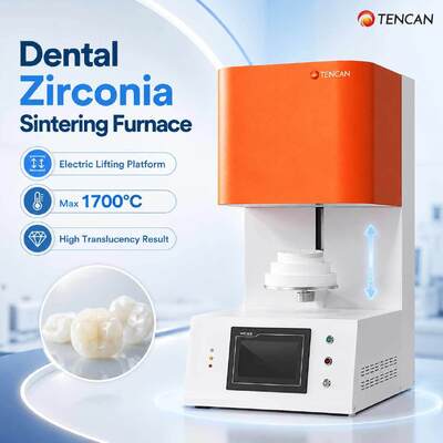 TENCAN TC-BDF-1L 1700C tandheelkundig laboratorium Zirconia porseleinen sinteroven 1C nauwkeurigheid MoSi2 verwarmingselementen voor tanden