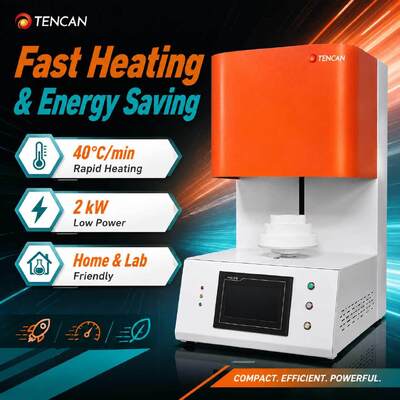 TENCAN TC-BDF-1L 1700C tandheelkundig laboratorium Zirconia porseleinen sinteroven 1C nauwkeurigheid MoSi2 verwarmingselementen voor tanden