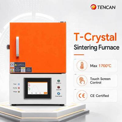 TENCAN CE gecertificeerde 1700°C tandheelkundige zirconia sinteroven met MoSi2-verwarmer en 7-inch touchscreen voor tandheelkundige keramiek