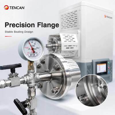 TENCAN TC-14ST 1400C Vacuümbuisoven SiC-verwarming S-type thermokoppel Hoge temperatuur aluminiumoxide buis Lab Split-sinteroven