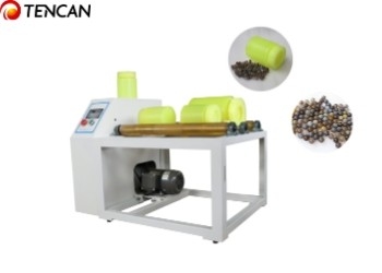 Tencan rollende kogelmolen met PU potten en agaatballen voor 1 - 10 mm voedingsgrootte