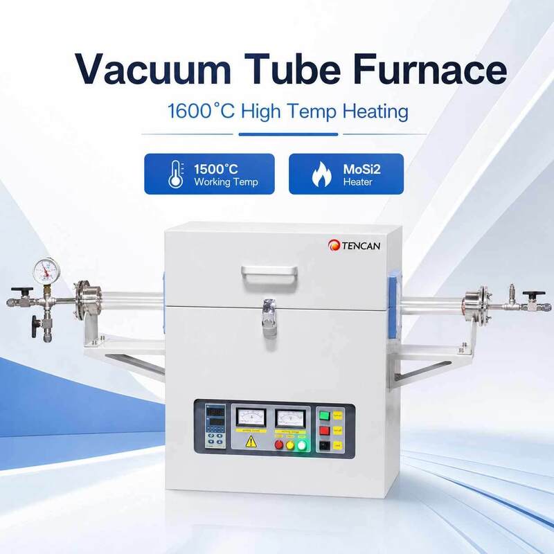 TENCAN TC-16MT 1600C MoSi2 Verwarming Buisoven B Type Thermokoppel Aluminiumoxide Buis Elektrische Lab Sinteroven Warmtebehandeling